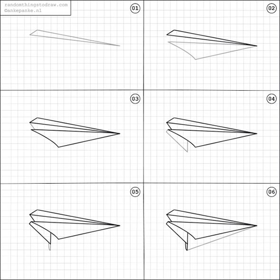 Инструкция по рисованию самолетика из Тик ток